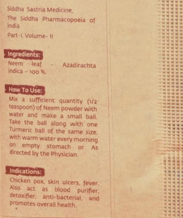 Isha Life Neem Powder How To Use